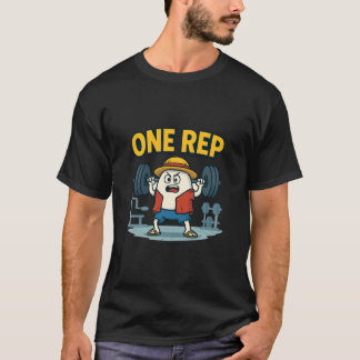 EIN WIEDERHOLUNG Lustiges Fitness-Cartoon-Ei Worko T-Shirt