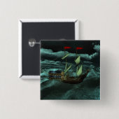 Ein "Wild and Stormy Sea"-Button Button (Vorne & Hinten)