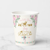 Ein Wild - Erste Geburtstagspapiere Pappbecher (Rückseite)