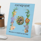 Ein Wild-Jahres-Begrüßungszeichen des ersten Gebur Sockelschild (In Situ)