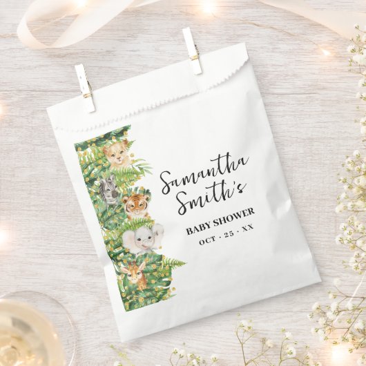 Ein Wild One Safari Animal Baby Dusche Party Geschenktütchen (Ausgeschnitten)