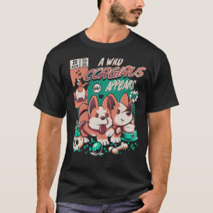 Ein wilder Corgirus erscheint süßes Tier Monster 3 T-Shirt