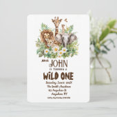 Ein wilder Geburtstag Einladung (Stehend Vorderseite)