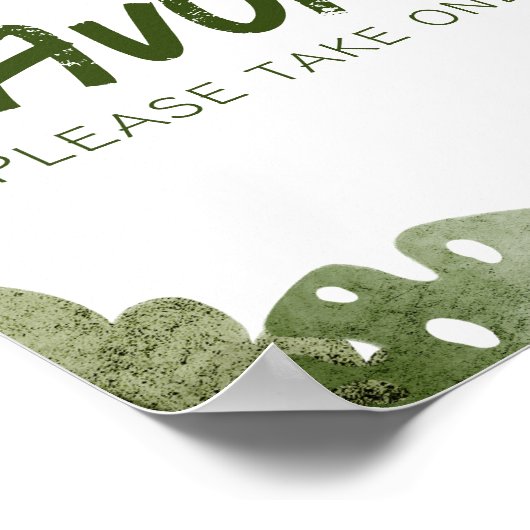 Ein wilder ist auf dem Weg Safari Baby Gefallen Un Poster (Ecke)