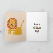 Ein wilder Jungle zum Geburtstag Karte (Innenseite)