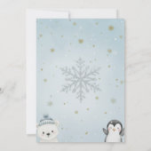 Ein Wilder Winter Wonderland Geburtstag Einladung (Rückseite)