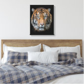 Ein wildes Bengalisches Tigergesicht Leinwanddruck (Insitu (Schlafzimmer))
