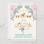 Ein wildes - erster Geburtstag Einladung (Vorderseite)