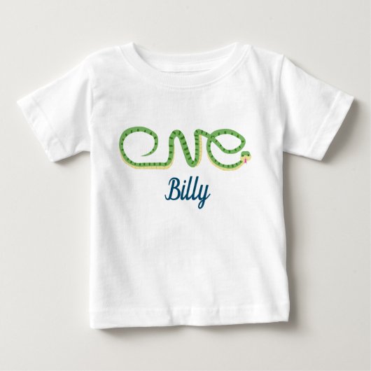 Ein wildes Schlangendesign mit Namen Baby T-shirt (Vorderseite)