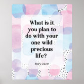 Ein wildes Wertvolles Leben Poster (Vorne)