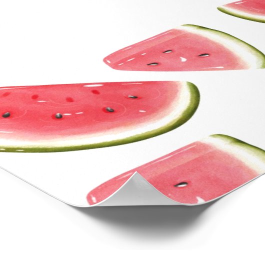 Ein Willkommenszeichen in einem Melon Poster (Ecke)