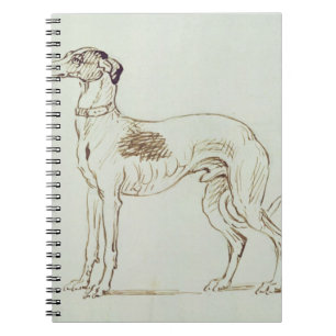 Ein Windhund, Gegenüberstellen verlassen (Stift u. Notizblock