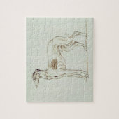 Ein Windhund, Gegenüberstellen verlassen (Stift u. Puzzle (Vertikal)