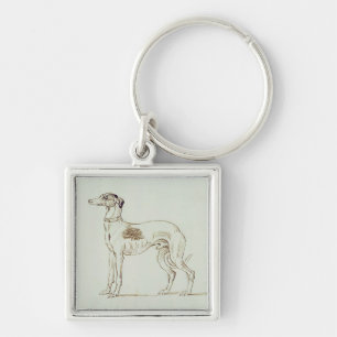 Ein Windhund, Gegenüberstellen verlassen (Stift u Schlüsselanhänger