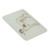 Ein Windhund, Links (Stift & Tinte auf Papier) Magnet (Rechte Seite)