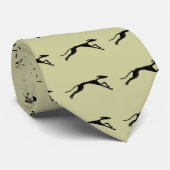 Ein Windhundrennen-Entwurf Krawatte (Gerollt)