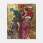 Ein windiger Tag von Gaetano Bellei Fleecedecke (Vorderseite)