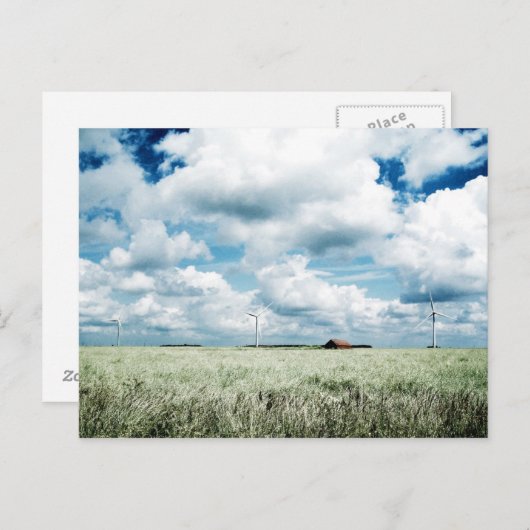 Ein Windpark Postkarte (Vorne/Hinten)