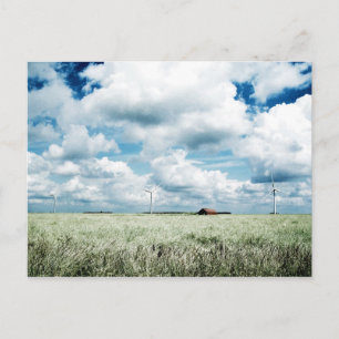 Ein Windpark Postkarte