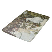 Ein Windrad in Zaandam Claude Monet Badematte (Schrägansicht)