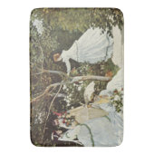 Ein Windrad in Zaandam Claude Monet Badematte (Vorderseite Vertikal)