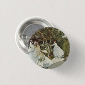 Ein Windrad in Zaandam Claude Monet Button (Vorne & Hinten)