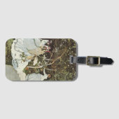 Ein Windrad in Zaandam Claude Monet Gepäckanhänger (Vorderseite (Horizontal))