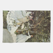 Ein Windrad in Zaandam Claude Monet Geschirrtuch (Horizontal)