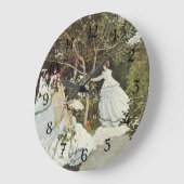 Ein Windrad in Zaandam Claude Monet Große Wanduhr (Winkel)