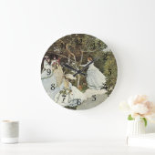 Ein Windrad in Zaandam Claude Monet Große Wanduhr (Zuhause)