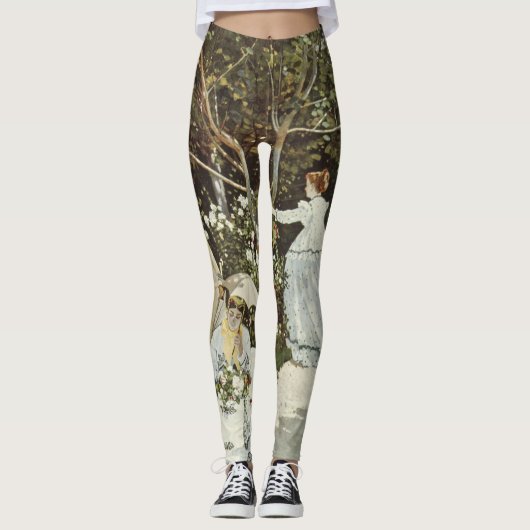 Ein Windrad in Zaandam Claude Monet Leggings (Vorderseite)