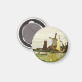 Ein Windrad in Zaandam Claude Monet Magnet (Vorderseite/Rückseite)