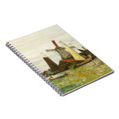 Ein Windrad in Zaandam Claude Monet Notizblock (Rechte Seite)