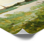 Ein Windrad in Zaandam Claude Monet Poster (Ecke)