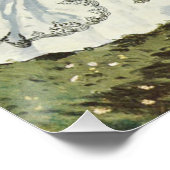 Ein Windrad in Zaandam Claude Monet Poster (Ecke)