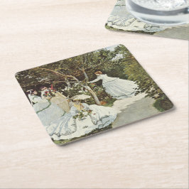 Ein Windrad in Zaandam Claude Monet Rechteckiger Pappuntersetzer