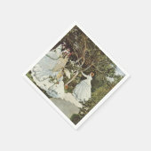 Ein Windrad in Zaandam Claude Monet Serviette (Ecke)