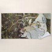 Ein Windrad in Zaandam Claude Monet Strandtuch (Vorderseite)