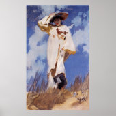 Ein Windstoß von John Singer Sargent Poster (Vorne)