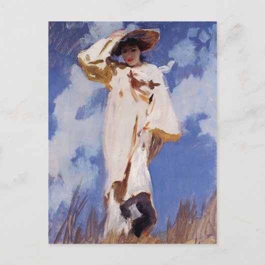 Ein Windstoß von John Singer Sargent Postkarte (Vorderseite)