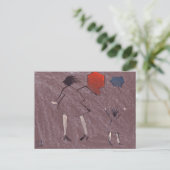 EIN WINDY DAY POSTKARTE (Stehend Vorderseite)