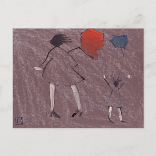EIN WINDY DAY POSTKARTE (Vorderseite)