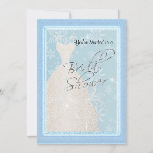 Ein Winter-Brautparty Einladung (Vorderseite)