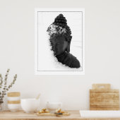 Ein Winter Buddha Poster (Küche)