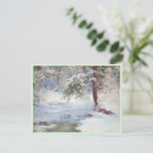 Ein Winter Idyll Feiertagspostkarte (Stehend Vorderseite)