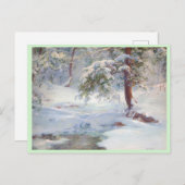 Ein Winter Idyll Feiertagspostkarte (Vorne/Hinten)