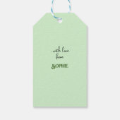 Ein Winter Idyll Geschenkanhänger (Rückseite)