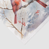 Ein Winter Kardinal Serie Design 7 Seidenpapier (Ausschnitt)