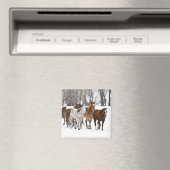 Ein Winter Landschaftlicher Laufpferde Magnet (In Situ (Geschirrspüler))