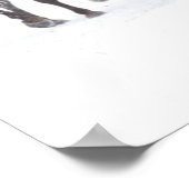 Ein Winter Landschaftlicher Laufpferde Poster (Ecke)